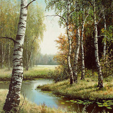 Схема вышивки «пейзаж»