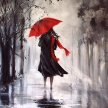 Схема вышивки «Под дождем»