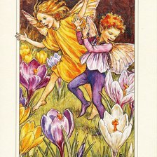 Схема вышивки «цветочные феи 1»