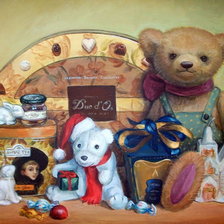 Схема вышивки «Винтажный миша.»