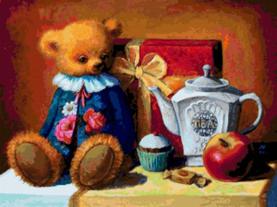 Попьём чайку ? - пушистые комочки, деткам - предпросмотр