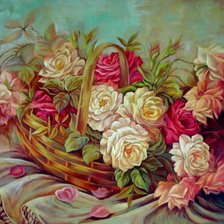 Схема вышивки «Розы»