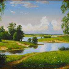 Схема вышивки «Пейзаж»