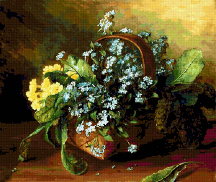 №318786 - натюрморт, незабудки, цветы, букет - предпросмотр