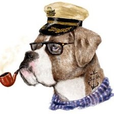 Схема вышивки «пес»