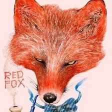 Схема вышивки «лиса»