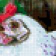 Предпросмотр схемы вышивки «Курочка и мальвы» (№318833)