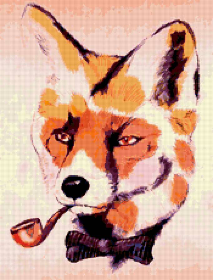 лиса - бабочка, лис, животные - предпросмотр