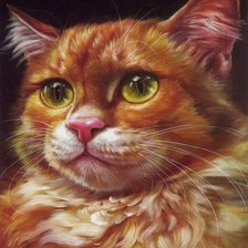 Схема вышивки «кошка»