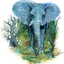 Схема вышивки «слон»