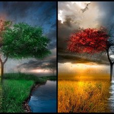 Схема вышивки «4 сезана»