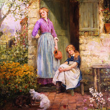 Время отдыха в саду