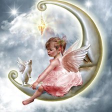 Схема вышивки «У месяца в гостях»