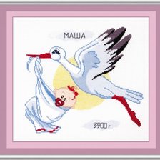 Схема вышивки «Метрика»