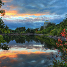 Схема вышивки «вечернее небо»