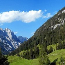 Схема вышивки «пейзаж»