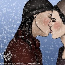 Схема вышивки «Кисс ми Томми... Б.»