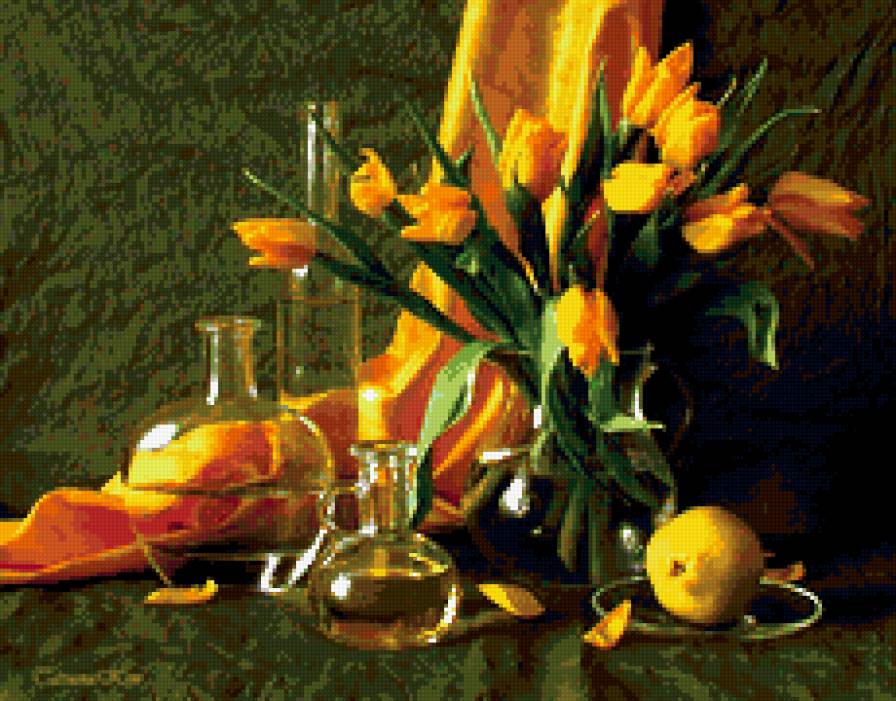 цветочный натюрморт - цветы - предпросмотр