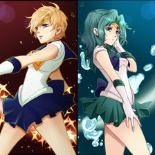 Схема вышивки «Харука&Мичиру»