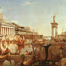 Схема вышивки «Старый город»