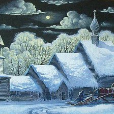 Схема вышивки «Зимняя ночь»