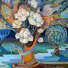 Схема вышивки «В стиле батик»