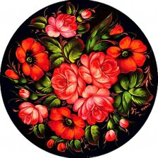 Схема вышивки «Жостовская роспись»