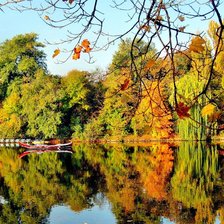 Схема вышивки «отраженье осени»