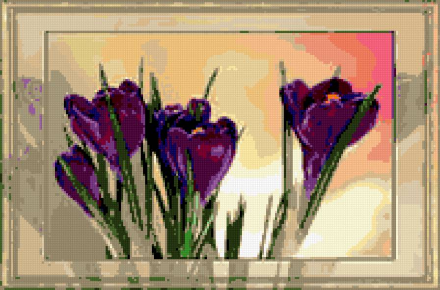 крокусы - весна, цветы. - предпросмотр