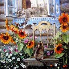 Схема вышивки «Воспоминание о лете»