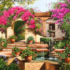 Схема вышивки «Райский уголок»