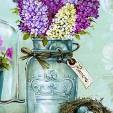 Схема вышивки «Сирень»