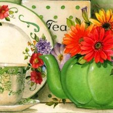 Схема вышивки «Чаепитие»