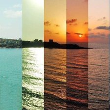 Схема вышивки «семь часов на одном фото»