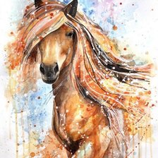 Схема вышивки «лошадь»