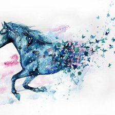 Схема вышивки «лошадь»