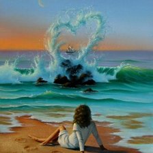 Схема вышивки «жду»