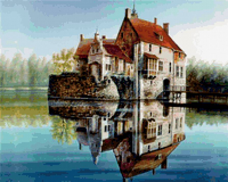 домик у озера - предпросмотр