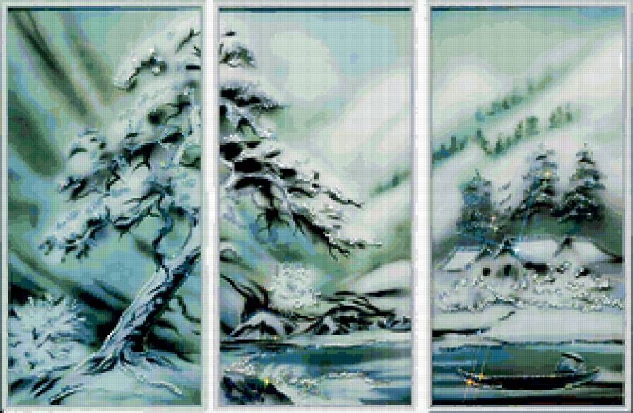 Снежная лавина - красота, пейзаж., зима - предпросмотр