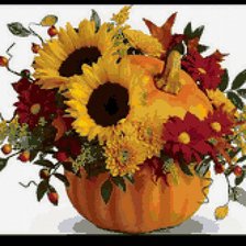 Схема вышивки «Тыква»