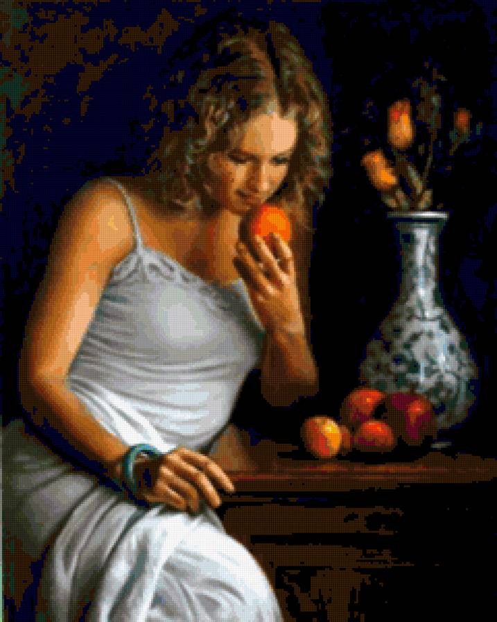 №320803 - живопись, девушка, поротрет, люди - предпросмотр