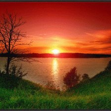 Схема вышивки «пейзаж»