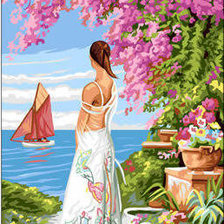 Схема вышивки «девушка 2»