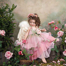 Схема вышивки «Девочка»