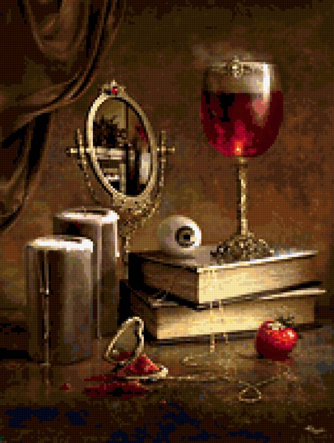 Гранатовый напиток - винтаж, красота - предпросмотр