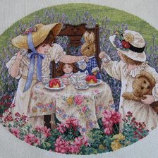 Схема вышивки «дев и мал»