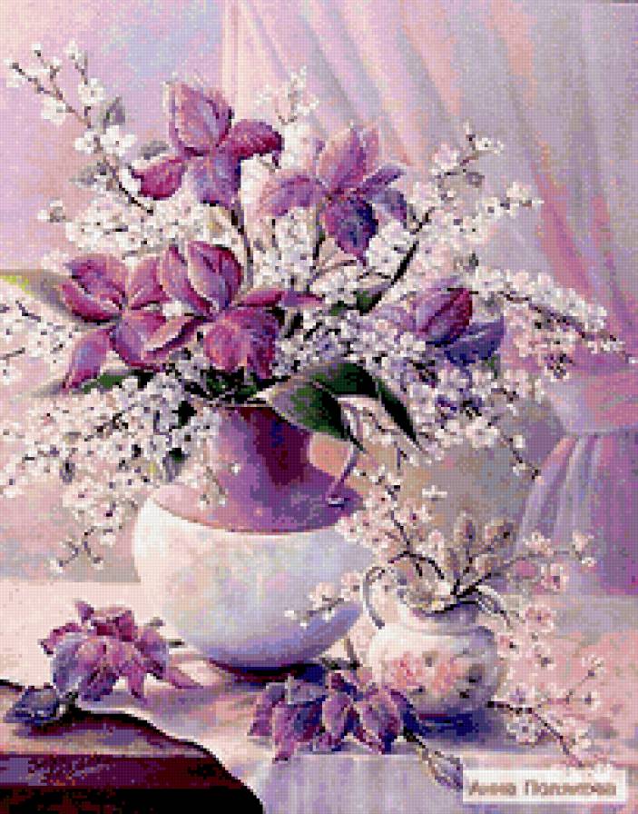 Лиловое утро - красота, цветы - предпросмотр