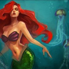 Схема вышивки «сексапильная русалка»