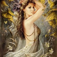 Схема вышивки «девушка»