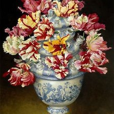 Схема вышивки «весенние цветы,тюльпаны»